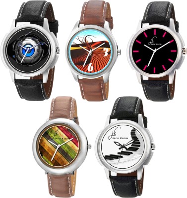 Jack Klein 5 Different Graphic Round Dial Watch  - For Men   Watches  (Jack Klein)