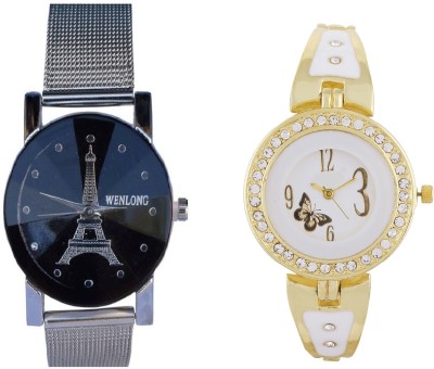 Wenlong Silver gold new stylish Watch  - For Girls   Watches  (WENLONG)