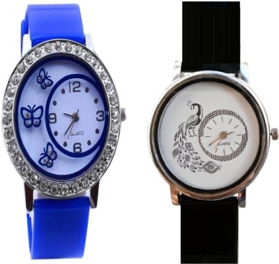 ReniSales New Latest FashionBlue Black Passion Combo Women Watch Watch  - For Girls   Watches  (ReniSales)