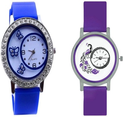 LEBENSZEIT New Latest Fashion Purple Blue Passion Combo Women Watch Watch  - For Girls   Watches  (LEBENSZEIT)