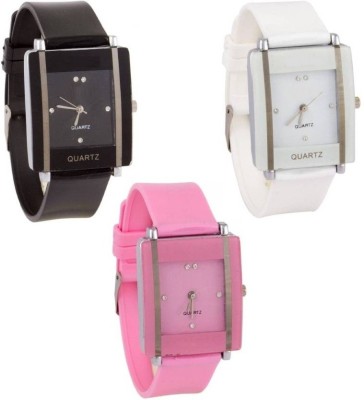 RAgmel black pink white new stylish Watch  - For Girls   Watches  (rAgMeL)