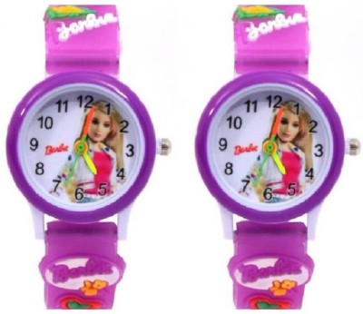 lavishable Fashion Barbie Analog kids01n watch (packof2) Barbie Watch - For Girls Watch  - For Boys & Girls   Watches  (Lavishable)