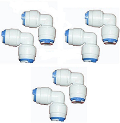 

Morning Star Technology RO UV / UF / TDS Water filter 1/4 Inch Elbow Pipe Connectors Both Side Push Fit For All RO Water Filter Purifier Solid Filter Cartridge(0, Pack of 6)