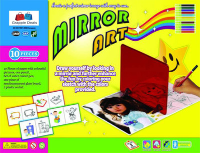 

GRAPPLE DEALS Fun And Mirror Art Easy To Use Developing Creativity And Imagination For Kids.
