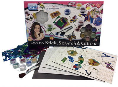 

Totally Girlie Stick, Scratch and Glitter
