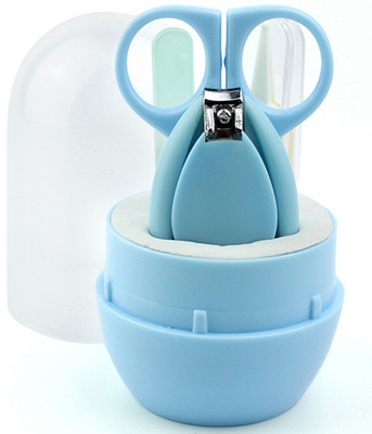 

SYGA Baby, Infant and Toddler Blue Grooming Kit with Scissors - The Best Unique Baby Shower Gift for Girls and Boys(Blue)