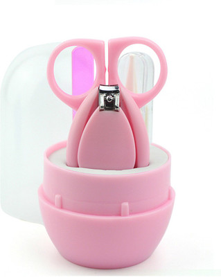 

SYGA Baby, Infant and Toddler Pink Grooming Kit with Scissors - The Best Unique Baby Shower Gift for Girls and Boys(Pink)