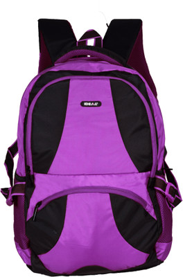 Ideal Streak 30 L Laptop Backpack(Purple), Purple and black