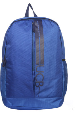 

United Colors of Benetton Striper Print 17 L Backpack(Blue)