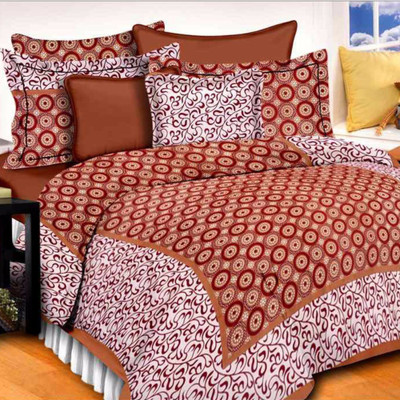 

Saba Dream Collection 200 TC Cotton Double King Printed Bedsheet(Pack of 1, Multicolor)