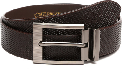

Wild Buff Men Casual Black Genuine Leather Belt, Brown