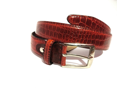 

ARIZIC Men Casual Tan Genuine Leather Belt