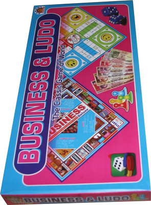 

99shoppy 2 in 1 Board Game Ludo and Bussiness Board Game