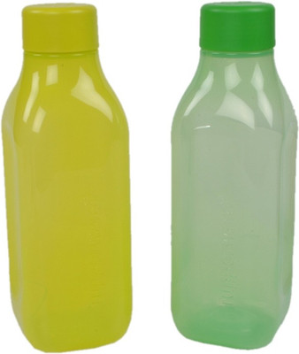 TUPPERWARE 500 ml Plastic Bottle(Pack of 2, Green, Yellow)