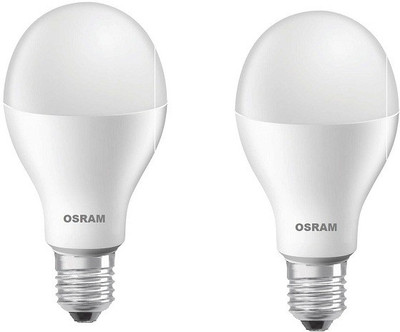 OSRAM 12 W Basic Standard E27 LED Bulb(Yellow, Pack of 2)