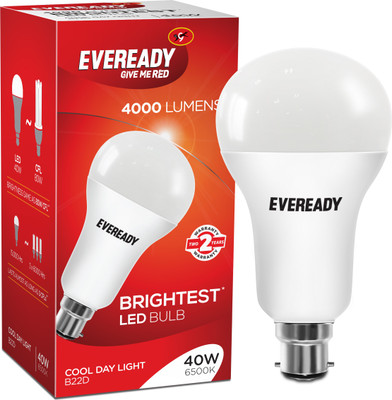 Eveready 40 W Round B22 LED Bulb(White) available at flipkart for Rs.770