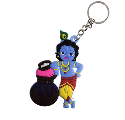 Techpro Singlesided Krishna Key Chain(Multicolor)