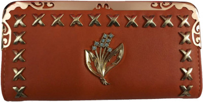 

One Touch Solution Casual Orange Clutch