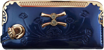 

One Touch Solution Casual Blue Clutch