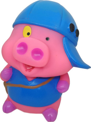 

VShine Captain Pig Piggy Bank money Safe for kids Pink Coin Bank(Pink)