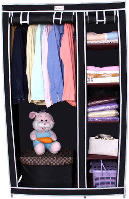 

Novatic Carbon Steel Collapsible Wardrobe(Finish Color - Black)