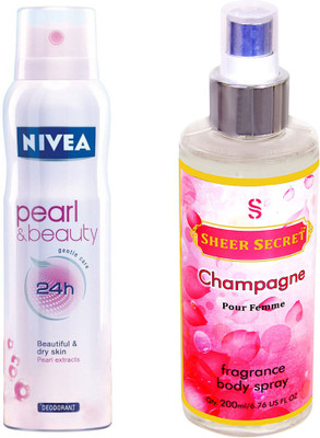 

Nivea PEARL AND BEAUTY with CHAMPAGNE WOMEN(Set of 2)