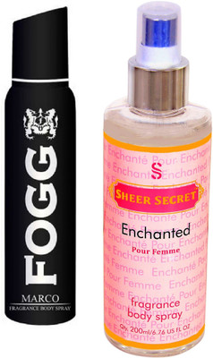 

Fogg MARCO 150 ML with ENCHANTED WOMEN BODY MIST 200 ML(Set of 2)