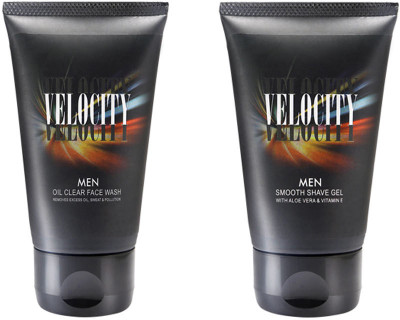 

Modicare VELOCITY MEN OIL CLEAR FACE WASH (50GM) with VELOCITY MEN SMOOTH SHAVE GEL (50 ml)(Set of 2)