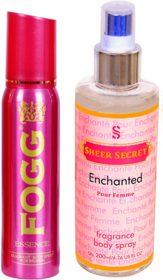 

Fogg ESSENCE 150 ML with ENCHANTED WOMEN BODY MIST 200 ML(Set of 2)