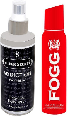 

Fogg NAPOLEAN 150 ML with ADDICTION MEN BODY MIST 200 ML(Set of 2)