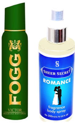 

Fogg VICTOR 150 ML with ROMANCE BODY MIST 200 ML(Set of 2)