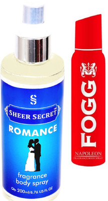 

Fogg NAPOLEAN 150 ML with ROMANCE BODY MIST 200 ML(Set of 2)
