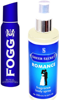 

Fogg ROYAL 150 ML with ROMANCE BODY MIST 200 ML(Set of 2)