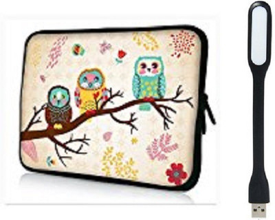 

LUKE Floral Theme Soft Water-proof Neoprene Carrying Case Sleeve Bag For Macbook Air 13 Inch(Models: A1369 and A1466) with usb cable Combo Set