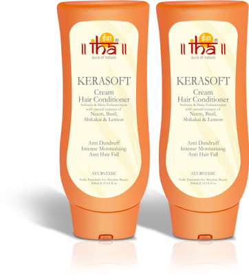 

IHA Ayurvedic Kerasoft Hair Conditioner With Neem & Shikakai (Pack of 2)(600 ml)
