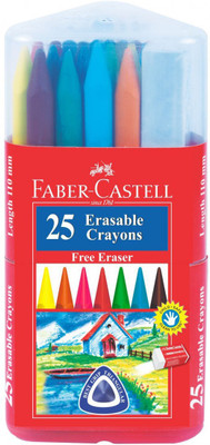 

Faber-Castell 25 Erasable Plastic Crayons Gift Pack (110mm)(Assorted)