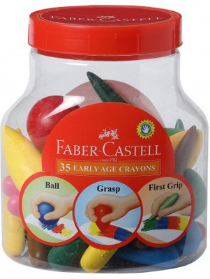 

Faber-Castell 35 Early Age Crayons - Assorted Jar(Assorted)