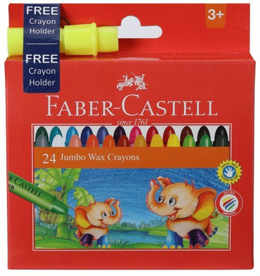 

Faber-Castell 24 Jumbo Wax Crayons (90mm)(Assorted)