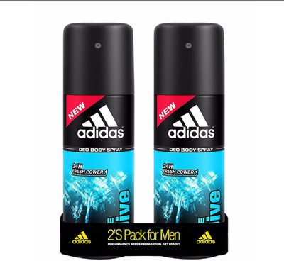 ADIDAS Ice Dive Deodorant Spray - For Men(300 ml, Pack of 2)