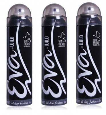 

EVA Wild Deodorant Spray Combo Pack of 3 (125ML each) Deodorant Spray - For Women(375 ml, Pack of 3)