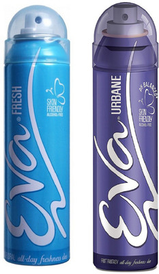 

EVA Fresh and Urbane Deodorant Spray Combo Pack of 2 (125ML each) Deodorant Spray - For Women(250 ml, Pack of 2)