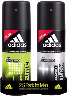 

ADIDAS Dynamic Pulse & Pure Game Deodorant Spray - For Men(300 ml, Pack of 2)