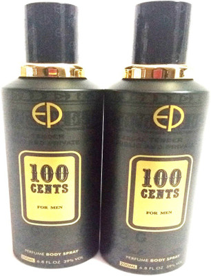 

ESTIARA 100 CENTS Perfume Body Spray - For Men(400 ml, Pack of 2)