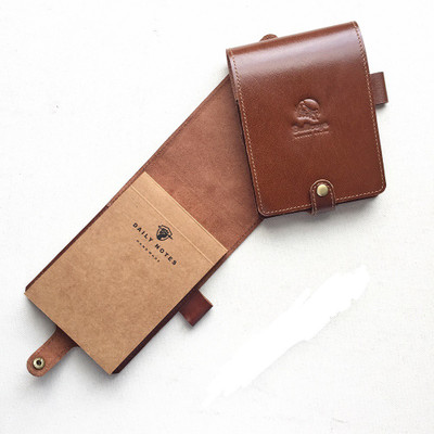 

Bullzeye Leathers A6 Journal(A6 Notepad, Tan)