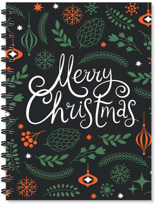 

100yellow A5 Notebook(Notebooks | Merry Christmas Printed Spiral A5 Wire bound Diary | Notepad for Home / Office / School / College -Ideal for Christmas gifts, Multicolor)