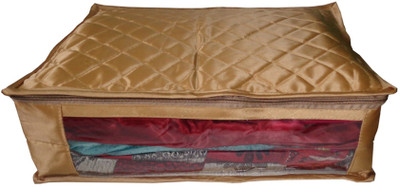 

Afrose High Quality Multipurpose transparent Plain Saree Cover 1PC Capacity 10-15 Units Saree/Blouse Each(Golden)