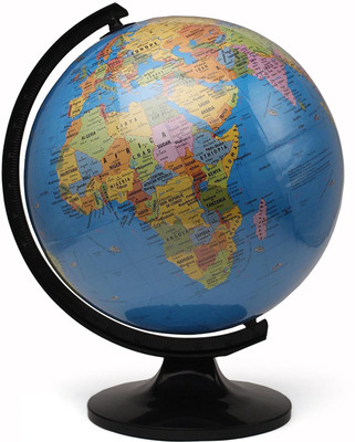 

HALO NATION Globe 10 Inches approved by Survey of india Desk & Table Top Political World Globe(Large Blue)