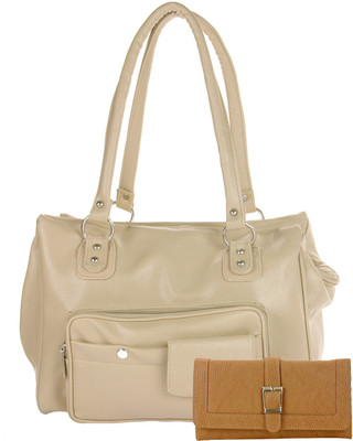 

JG Shoppe Hand-held Bag(Beige)