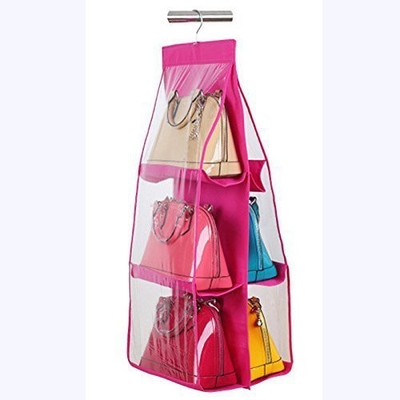 

Everbuy 6 Pocket Large Clear Purse Handbag Handbag Organizer( )