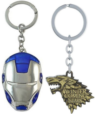 SOI Iron Man Blu Stark Golden Key Chain